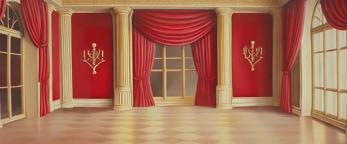 Arches & Columns Stage Backdrops Collection: Classical Grandeur