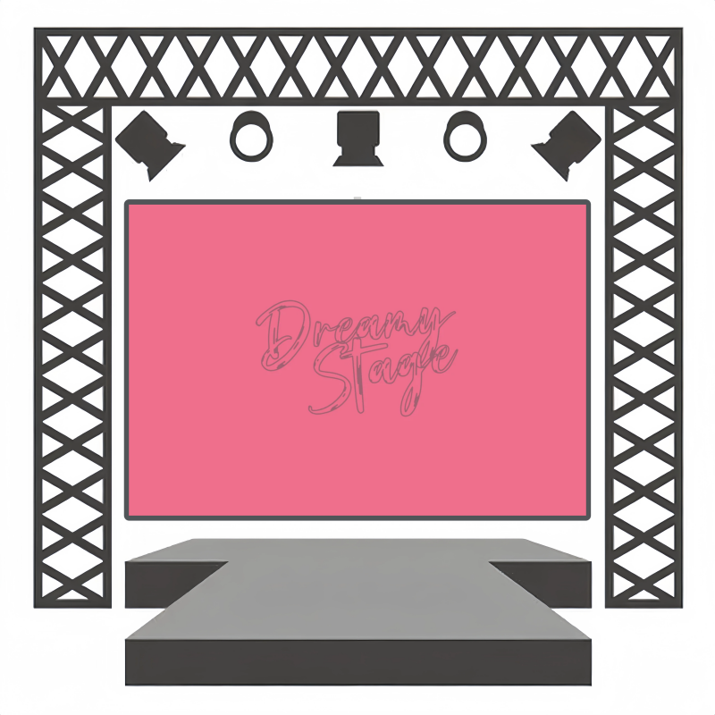 Melodic Pink - Theater Performance Backdrops