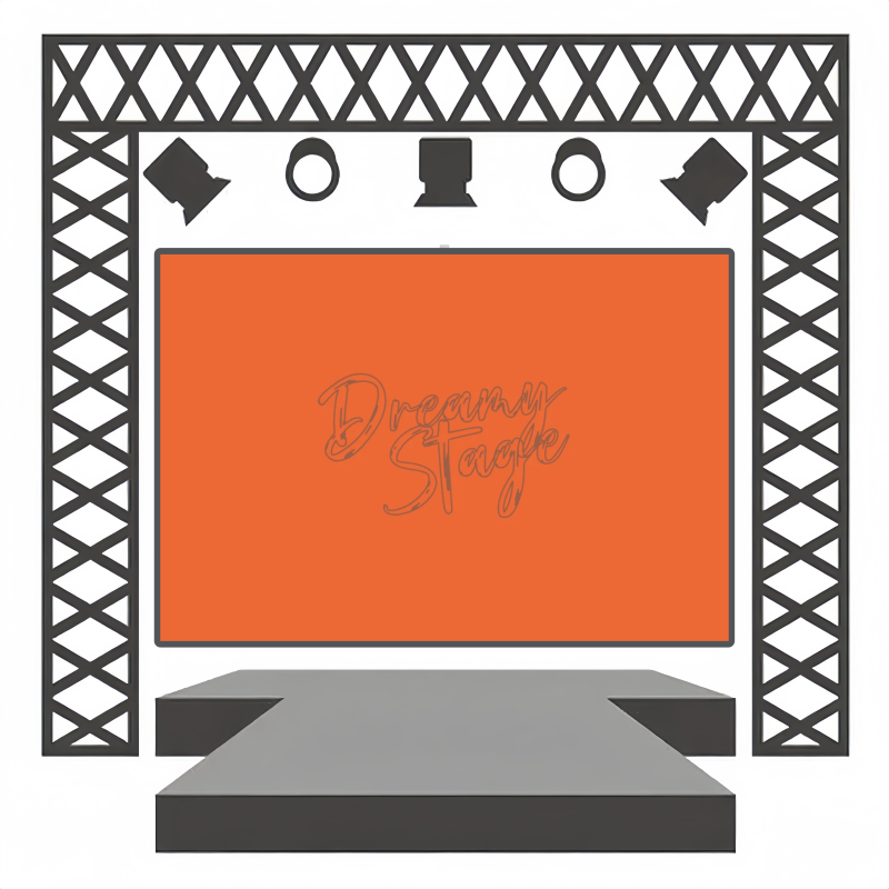 Theatre Tangerine - Dance Backdrop for sale