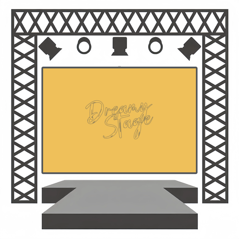 Curtain Call Gold - Rental Stage Backdrop