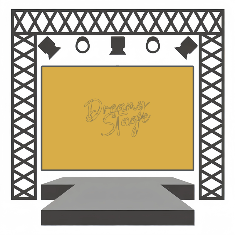 Royal Brass - Rental Dance Backdrops