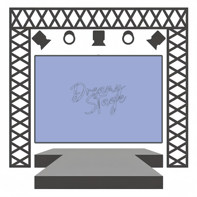 Twilight Wistaria - Stage backdrops design