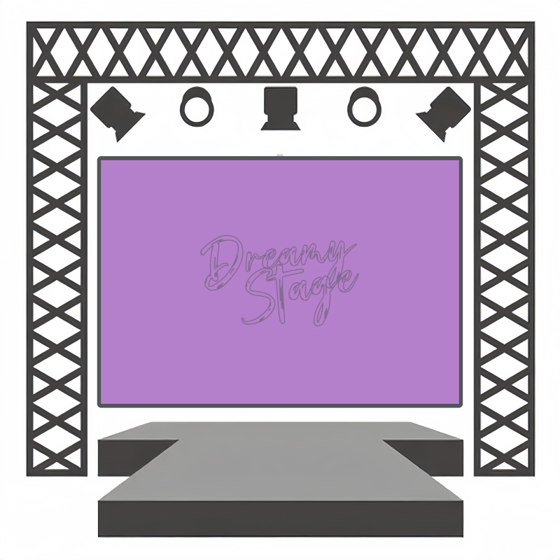 Lilac Rhapsody - Stage backdrops idea