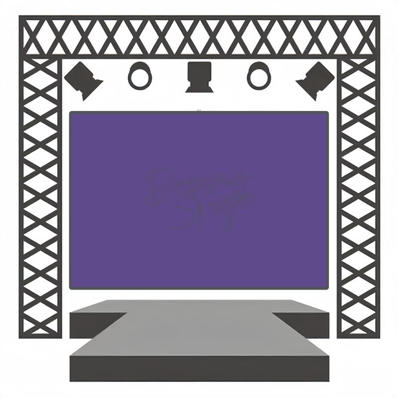 Majestic Plum - Band Performance Backdrop design