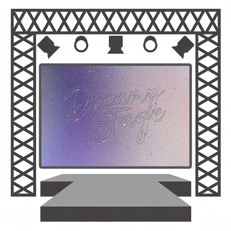 Nebula Bloom - Dance Backdrop for sale