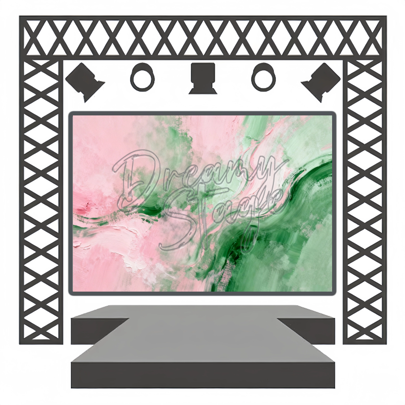 Moss Cascade - Rental Stage Backdrops