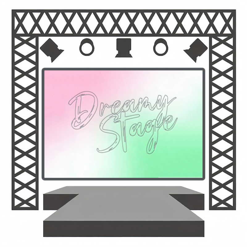 Rose Prism - Stage Backdrop Rental