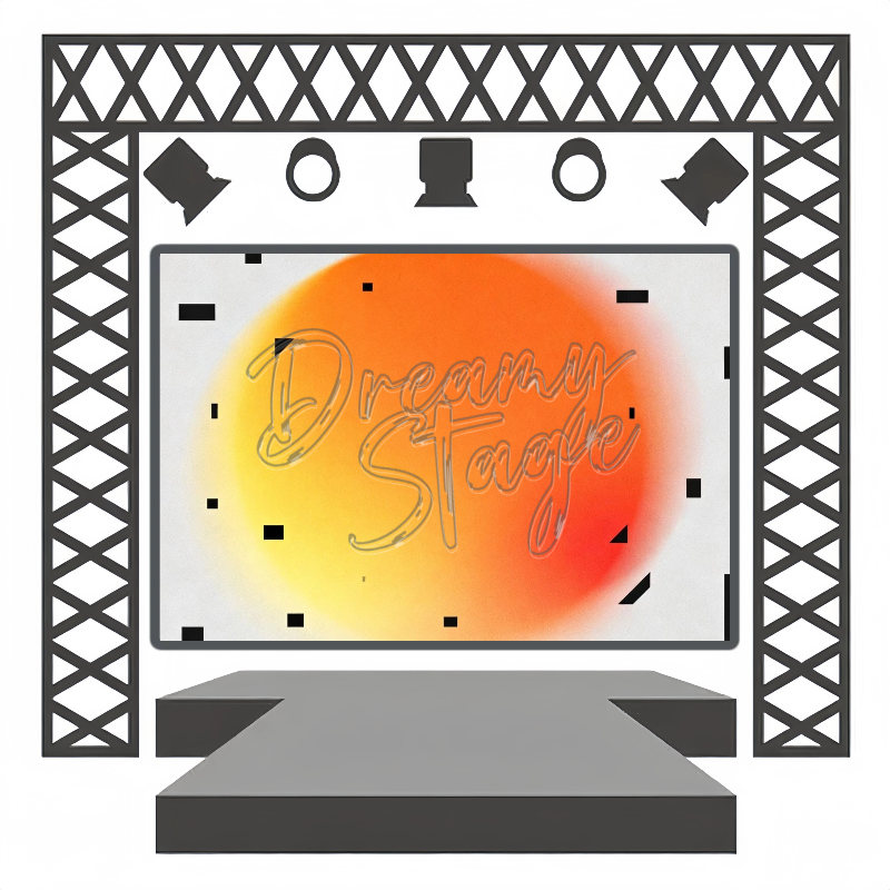 Heatmap Beat - Band Backdrop Rental