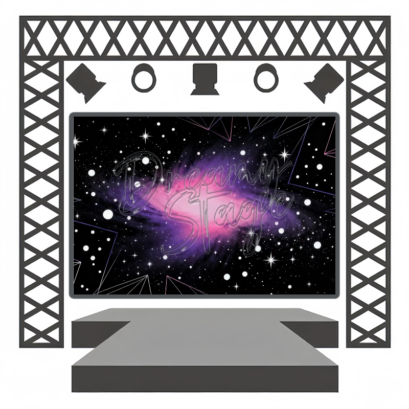 Purple Drift - Dance Backdrops Rental
