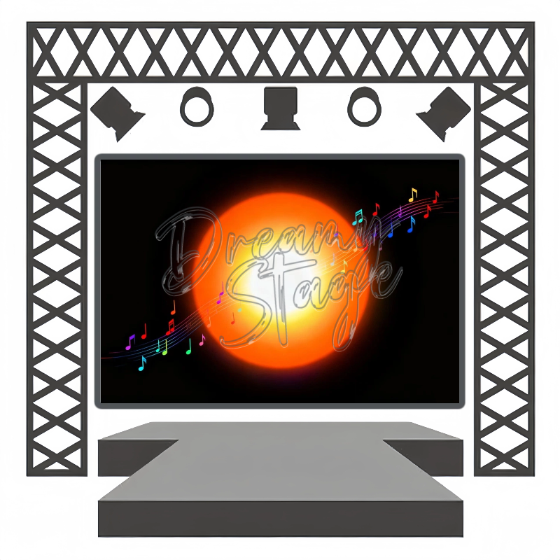 Solar Flare Twins - Stage Backdrops Rental
