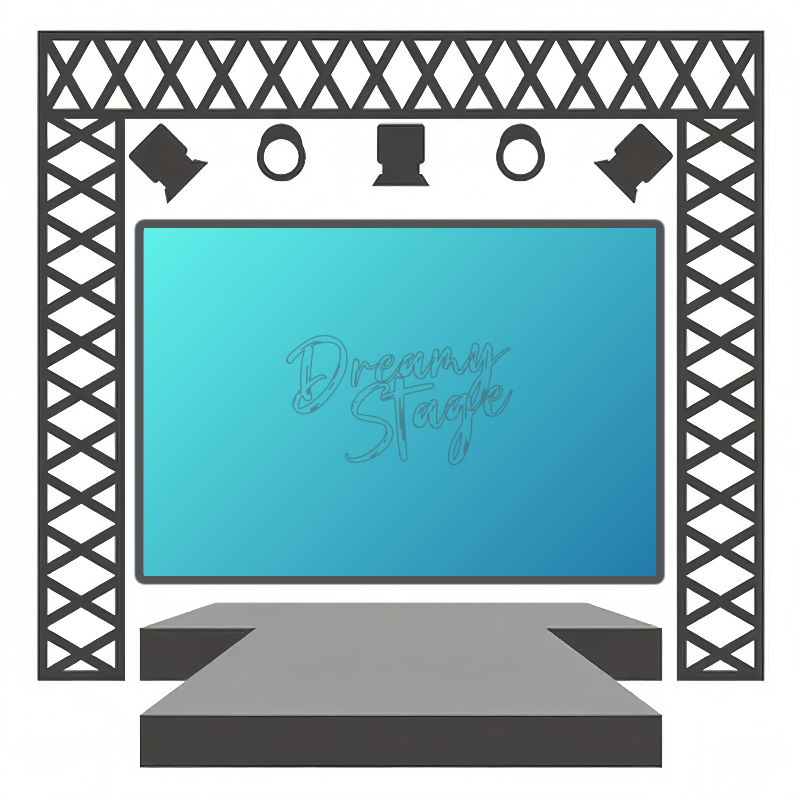 Cyber Pool - Theater Performance Backdrops