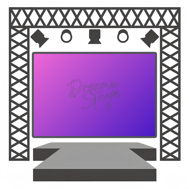 Magenta Pulse - Band Performance Backdrop