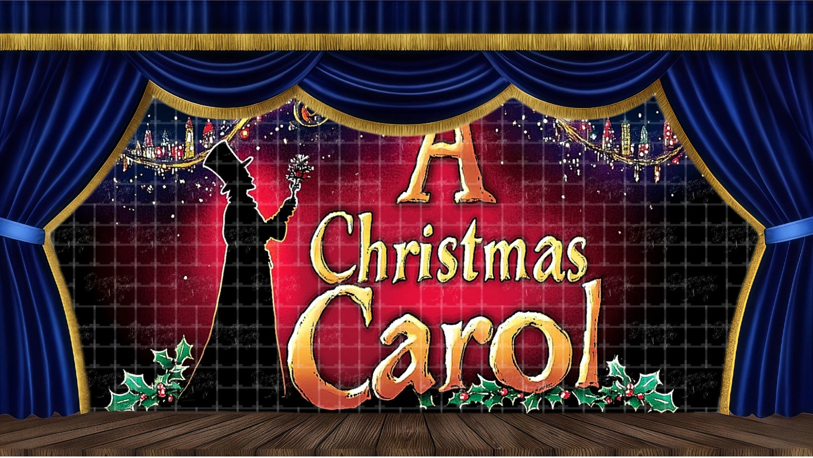 "A Christmas Carol" Banner-A - Theater Backdrop