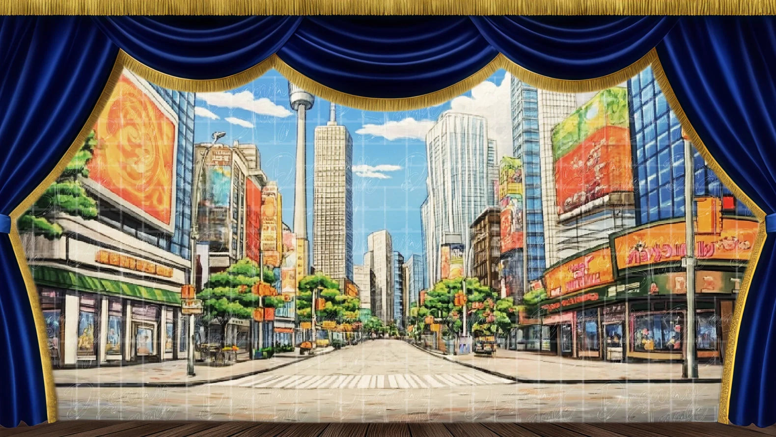 City & Streets Theatrical Backdrops | Urban Scenery for Stage