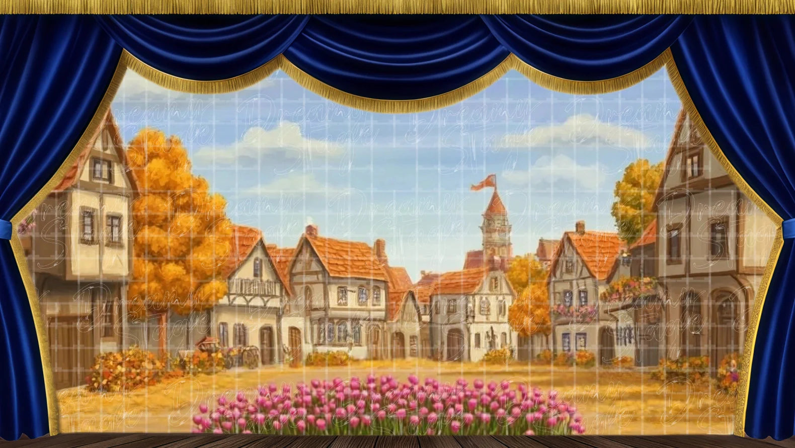 Villages & Small Towns Backdrops - Cottages, Squares, and Community Scenery