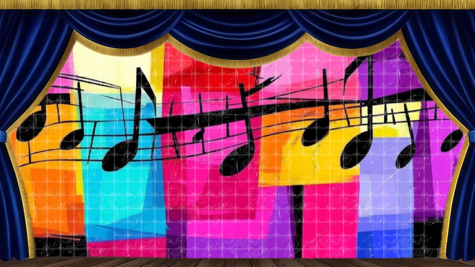 Bye Bye Birdie Stage Backdrops – 1950s Rock & Roll Musical Theatre Scenery Collection