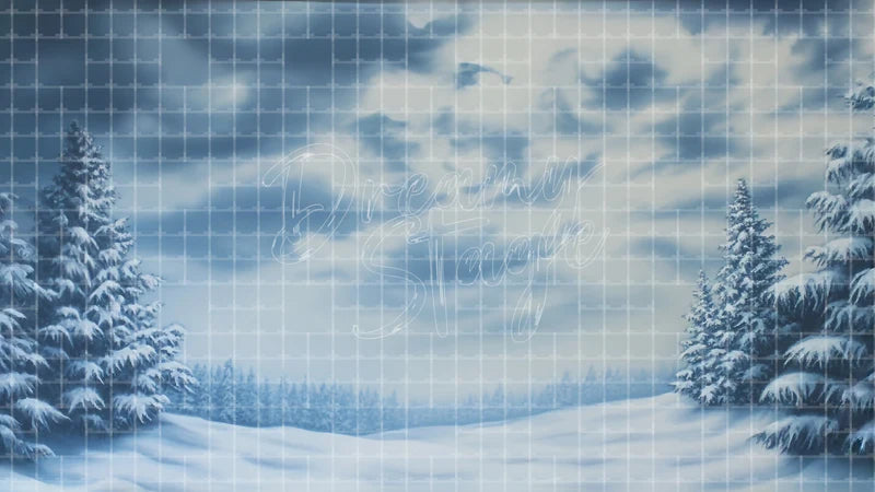 Stormy Winter Sky digital stage backdrop for theatre projection, dance recital, school musical, community theatre, LED screen background, and printable stage scenery. Suitable for Frozen, The Snow Queen, Snow Queen inspired productions,