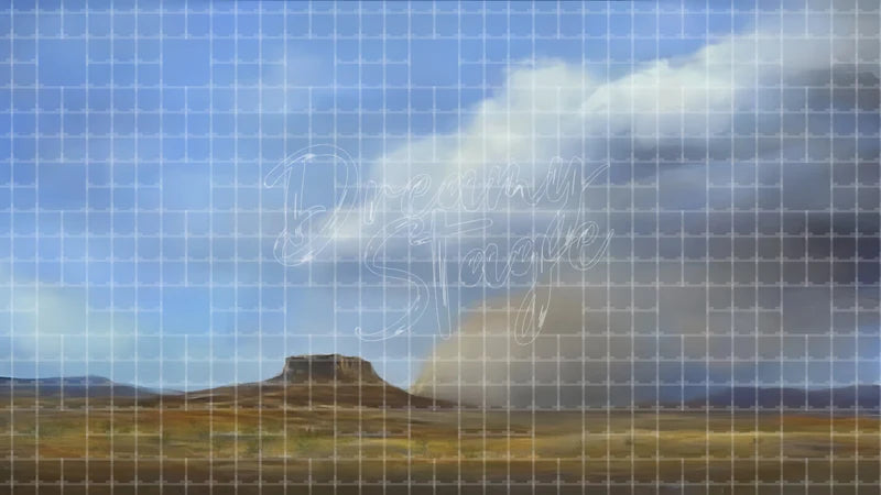 Stormy Desert Plains digital stage backdrop for theatre projection, dance recital, school musical, community theatre, LED screen background, and printable stage scenery. Suitable for Joseph and the Amazing Technicolor Dreamcoat, Joseph, The Prince of Egypt inspired productions,
