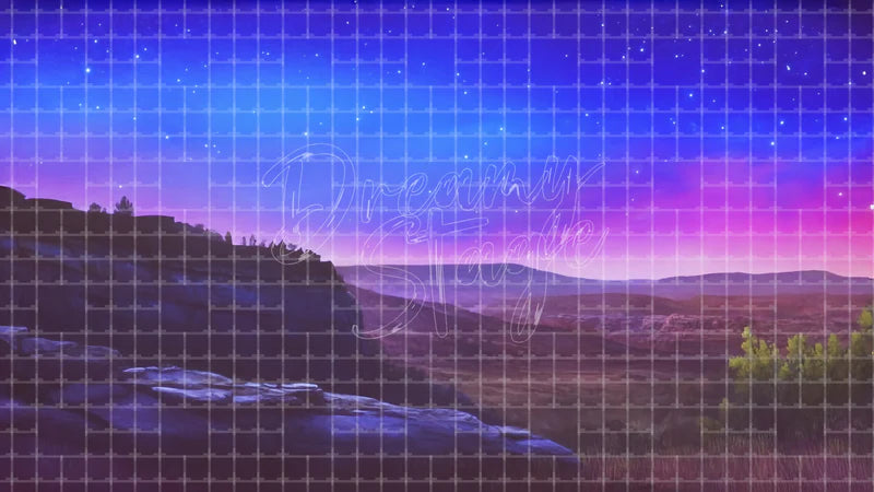 Purple Desert Night Landscape digital stage backdrop for theatre projection, dance recital, school musical, community theatre, LED screen background, and printable stage scenery. Suitable for Joseph and the Amazing Technicolor Dreamcoat, Joseph, The Prince of Egypt inspired productions,