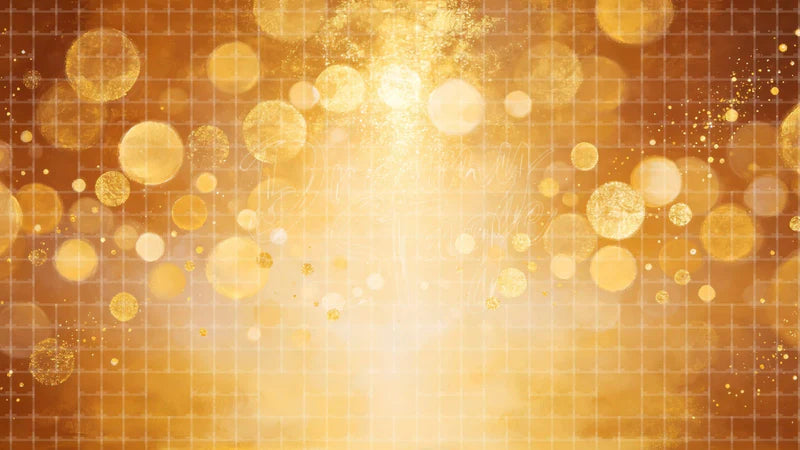 Luxury Gold Bokeh digital stage backdrop for theatre projection, dance recital, school musical, community theatre, LED screen background, and printable stage scenery. Suitable for The Great Gatsby, Great Gatsby, Chicago inspired productions,