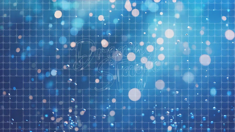 Blue Bubble Water Texture digital stage backdrop for theatre projection, dance recital, school musical, community theatre, LED screen background, and printable stage scenery. Suitable for The Little Mermaid, Little Mermaid, Finding Nemo inspired productions,