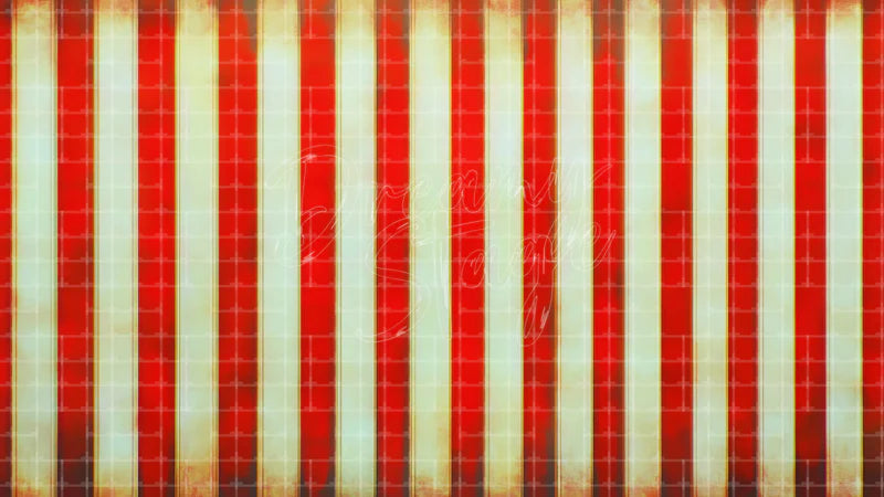 Red White Striped Circus digital stage backdrop for theatre projection, dance recital, school musical, community theatre, LED screen background, and printable stage scenery. Suitable for The Greatest Showman, Greatest Showman, Barnum inspired productions,