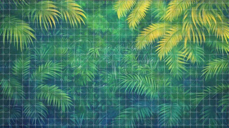 Dense Rainforest Foliage digital stage backdrop for theatre projection, dance recital, school musical, community theatre, LED screen background, and printable stage scenery. Suitable for The Jungle Book, Jungle Book, Tarzan inspired productions,