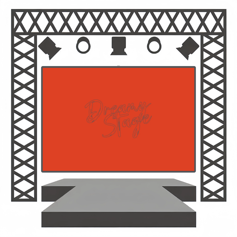 Opera Flame - Dance Backdrop