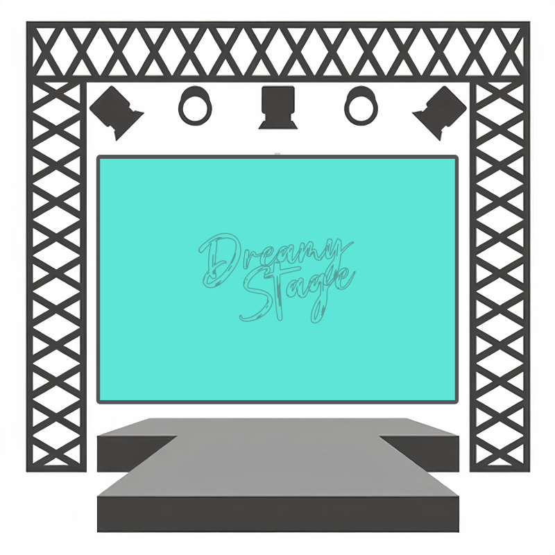 Aqua Interlude - Band Backdrop Rental