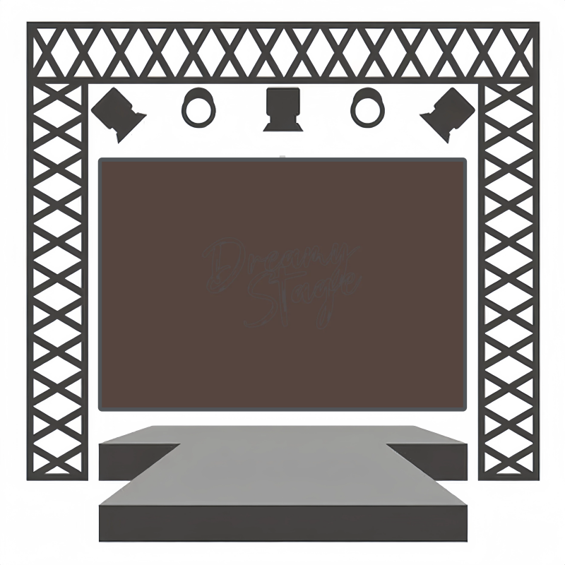 Dark Mocha Rose - Theater Performance Background