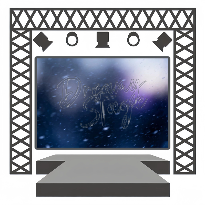 Deep Space Waltz - Rental Dance Backdrop