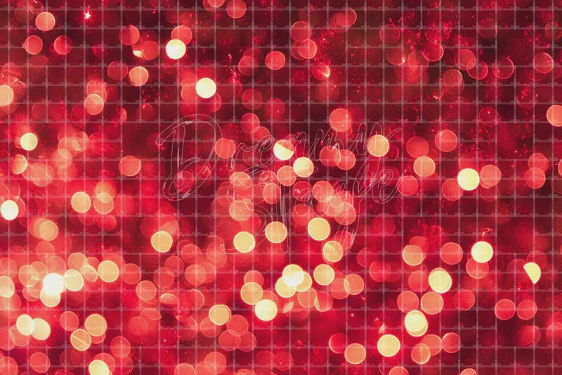 Red Glitter Bokeh digital backdrop and photo booth background for Christmas Photo Booth Holiday Event Decor and Party Background, ideal for event decor, local printing, projector screens, LED displays, and themed stage backgrounds.