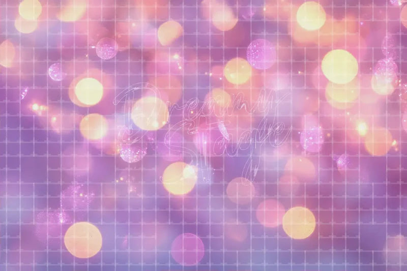 Pink Glitter Bokeh digital backdrop and photo booth background for Birthday Photo Booth Glam Party Decor and Event Background, ideal for event decor, local printing, projector screens, LED displays, and themed stage backgrounds.