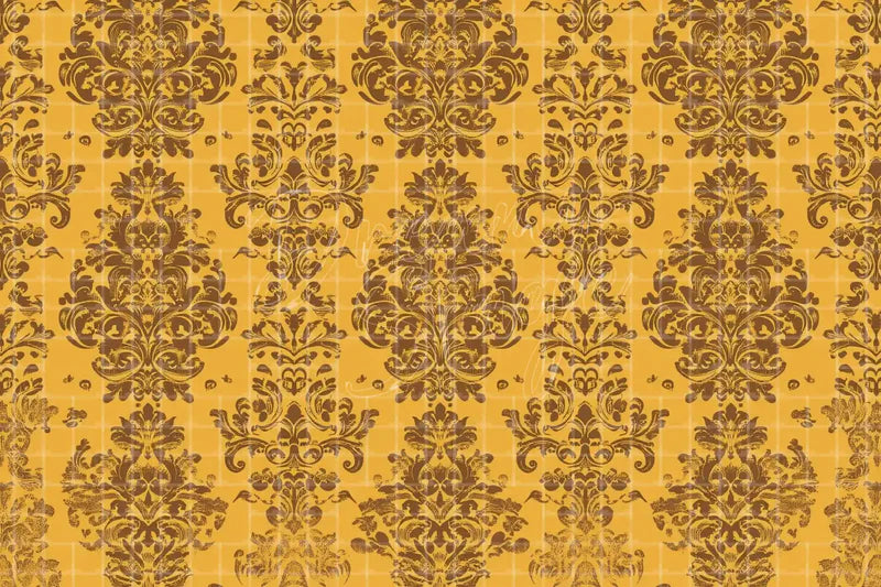 Gold Damask Pattern digital backdrop and photo booth background for Luxury Photo Booth Wedding Event Decor and Vintage Party Background, ideal for event decor, local printing, projector screens, LED displays, and themed stage backgrounds.