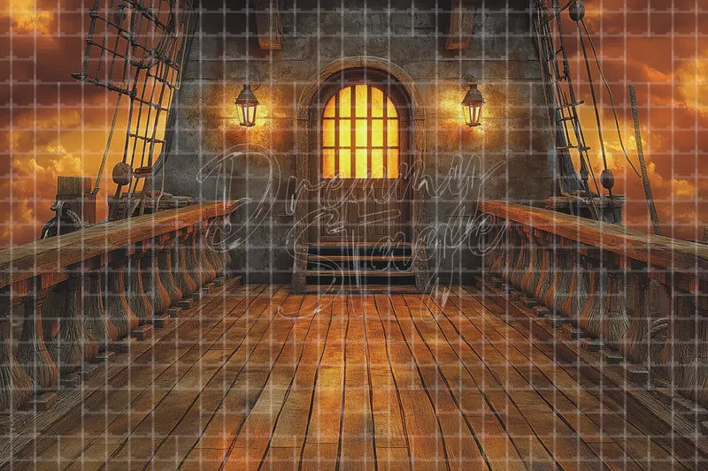 Moody Attic Staircase digital backdrop and photo booth background for Gothic Photo Booth Mystery Event Decor and Theatre Stage, ideal for event decor, local printing, projector screens, LED displays, and themed stage backgrounds.