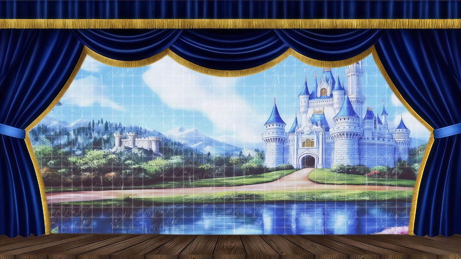 Fairytale Kingdom: Enchanted Lake & Castle - Theatrical Backdrops