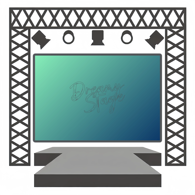 Emerald Fade - Theatrical Performance Backdrops