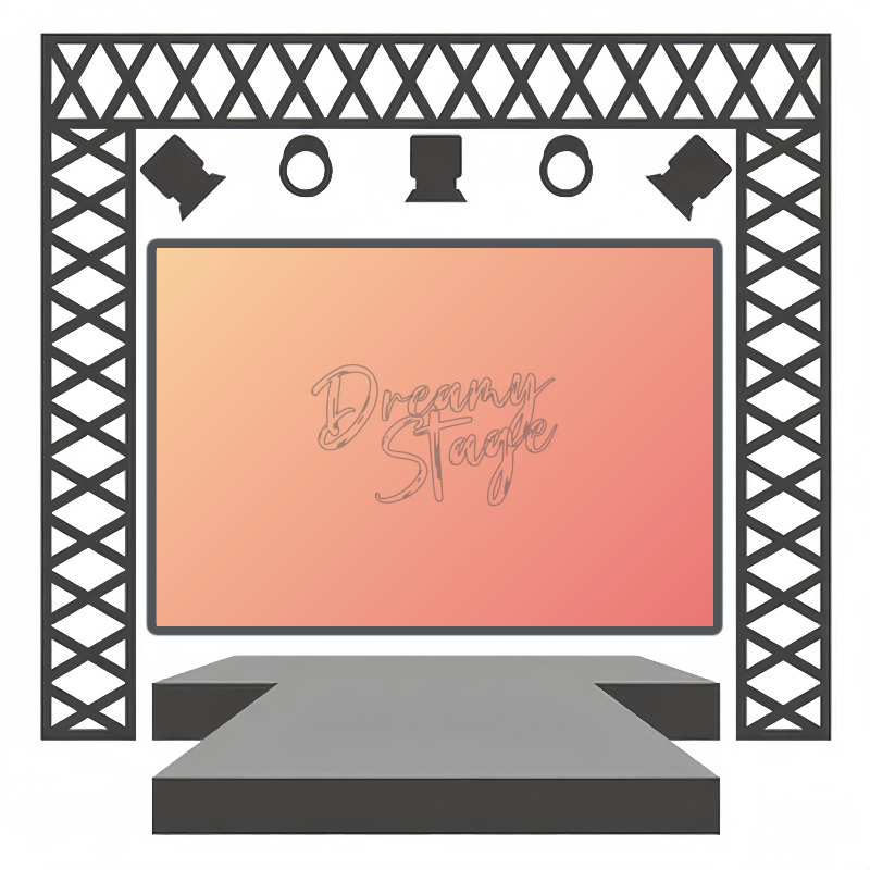 Peach Blending - Stage backdrop for Sale