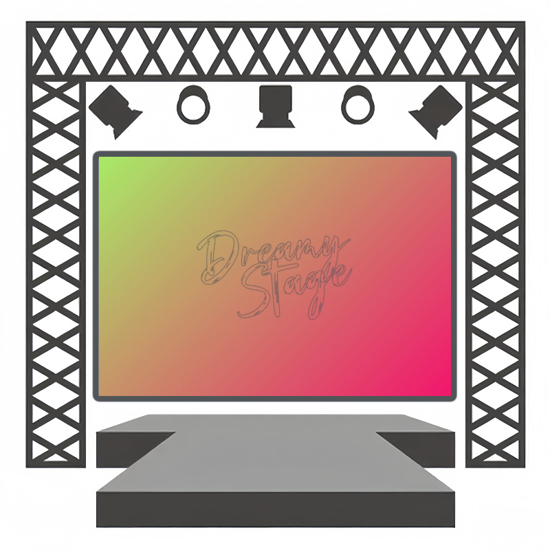 Carnival Bloom - Band Performance Backdrop for sale