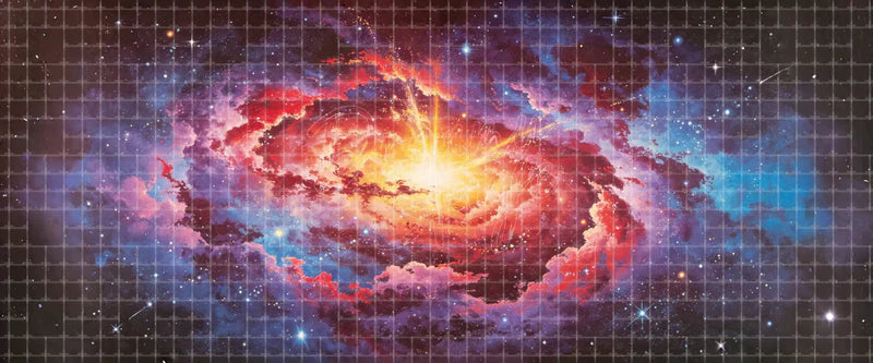 Colorful Cosmic Nebula Galaxy digital stage backdrop for musical theatre, ballet, dance recitals, school productions, projection, LED screens, and local printing.