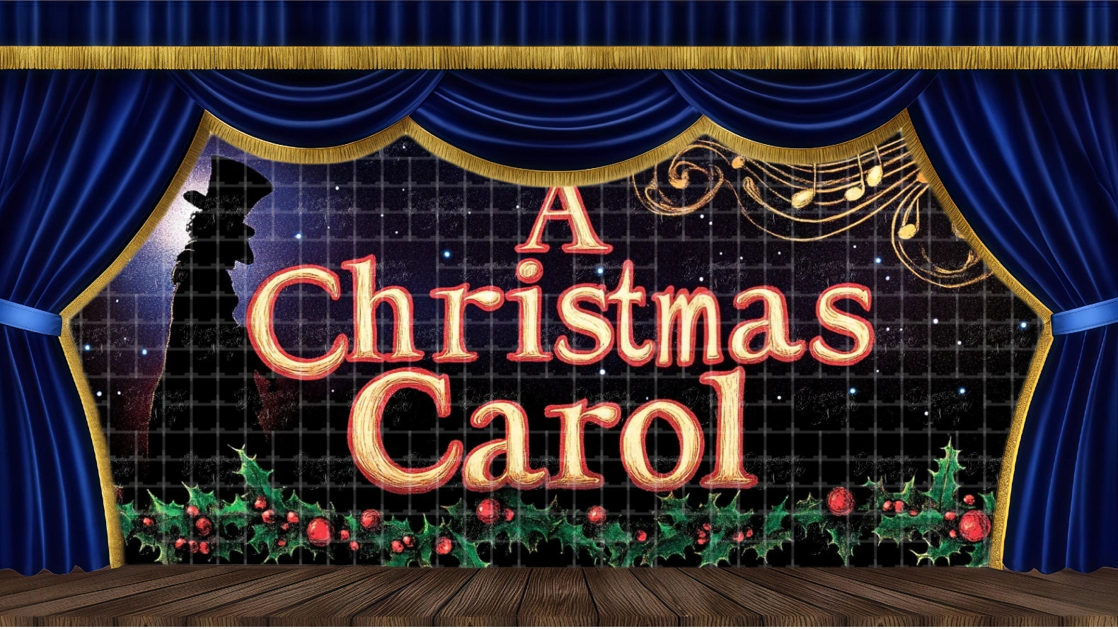 "A Christmas Carol" Title Banner-C - Theatrical Backdrops